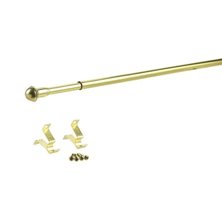 Kenney Mfg Kenney Brass Brass Curtain Rod 28 in. L X 48 in. L KN386/3